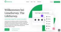  Klick öffnet Link: Startseite des Umfragetools LimeSurvey 