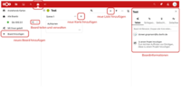  Klick öffnet Link: Oberfläche des Tools Deck in der TU Cloud 
